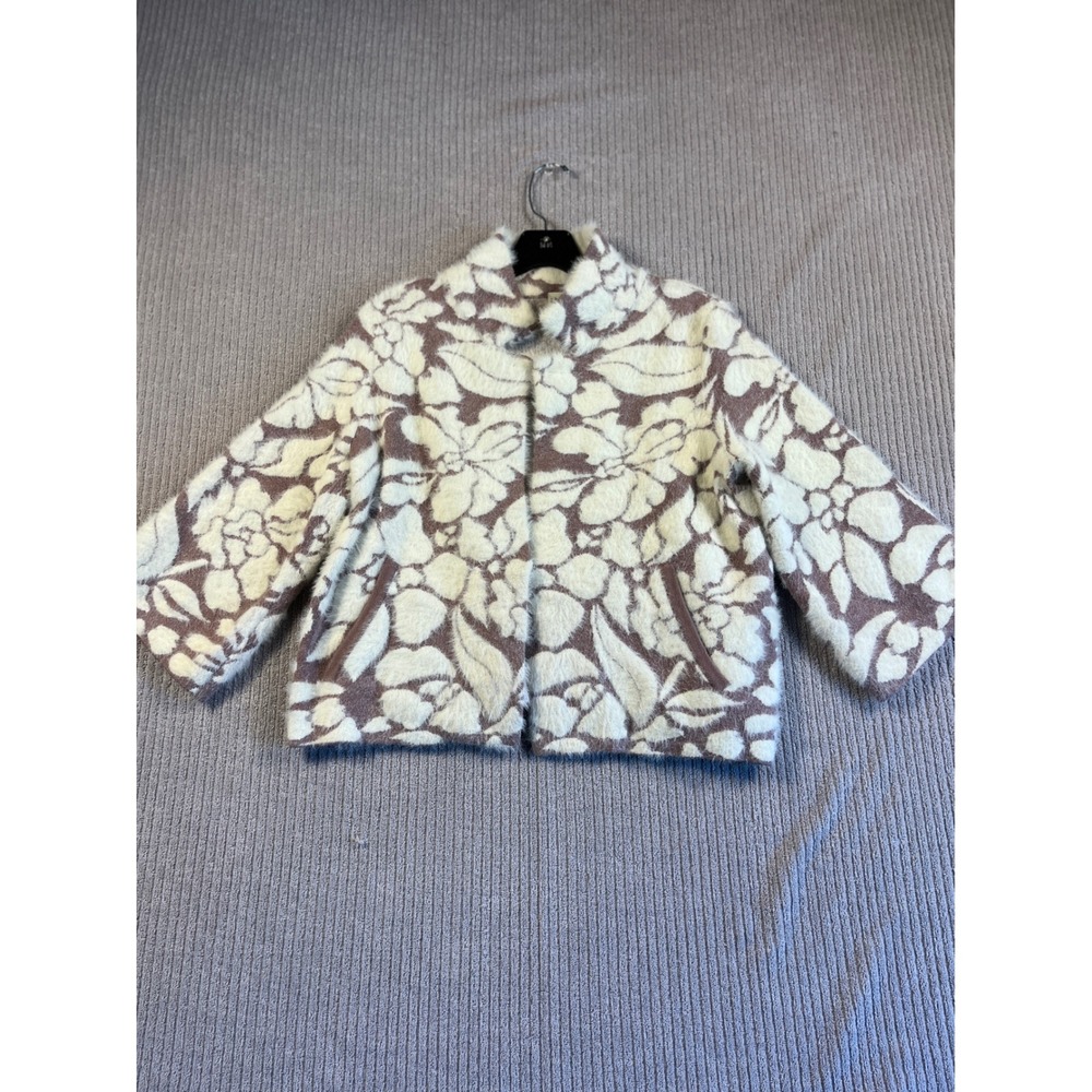 Meadow Rue Anthropologie Evening Occasion Jacket Womens S P Mauve Fuzzy EUC